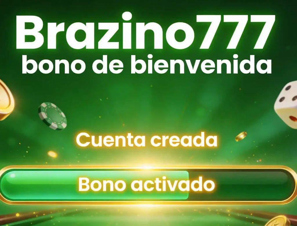 Bono de bienvenida activado en Brazino777